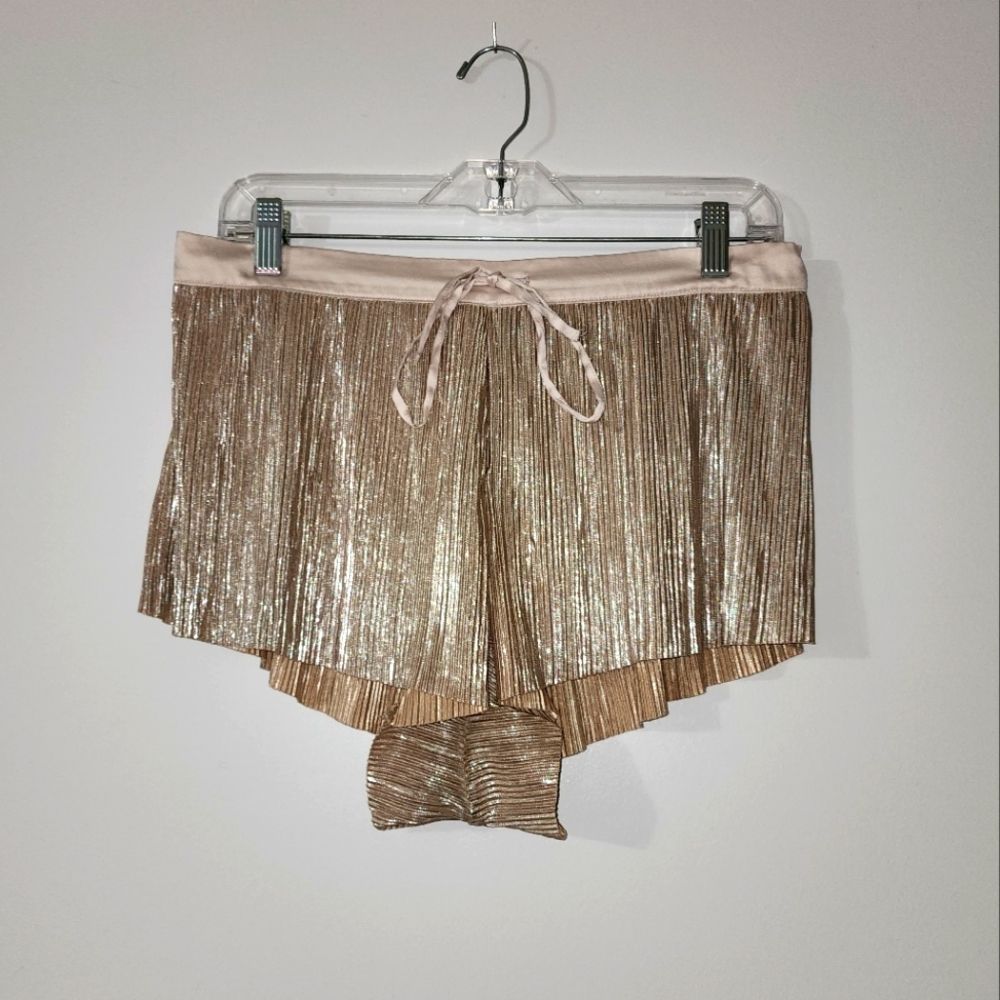 Gold Victorias Secret Lounge Sleep Shorts Size L